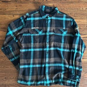 Men’s Patagonia Flannel Shirt with Dogfish Head logo